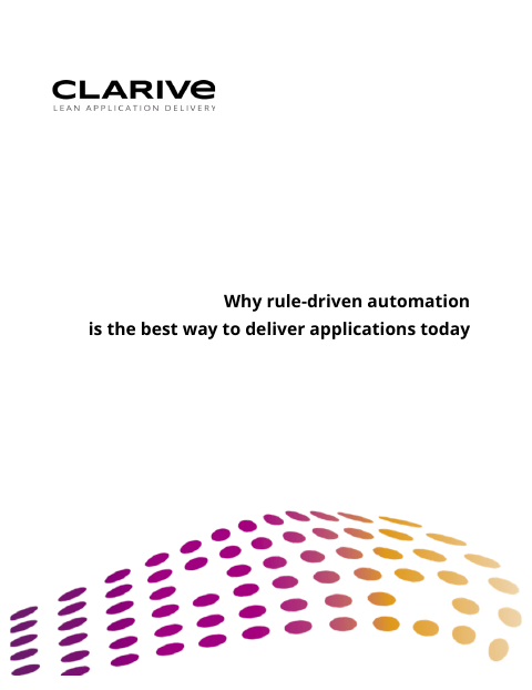 Cover of Why rule-driven automation is the best way to deliver applications today